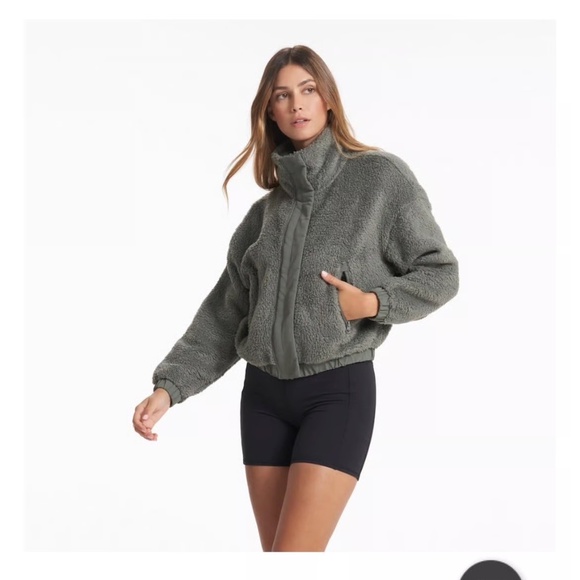 Vuori Cozy Sherpa Jacket Women's Dusty Pine XXL - Picture 1 of 5